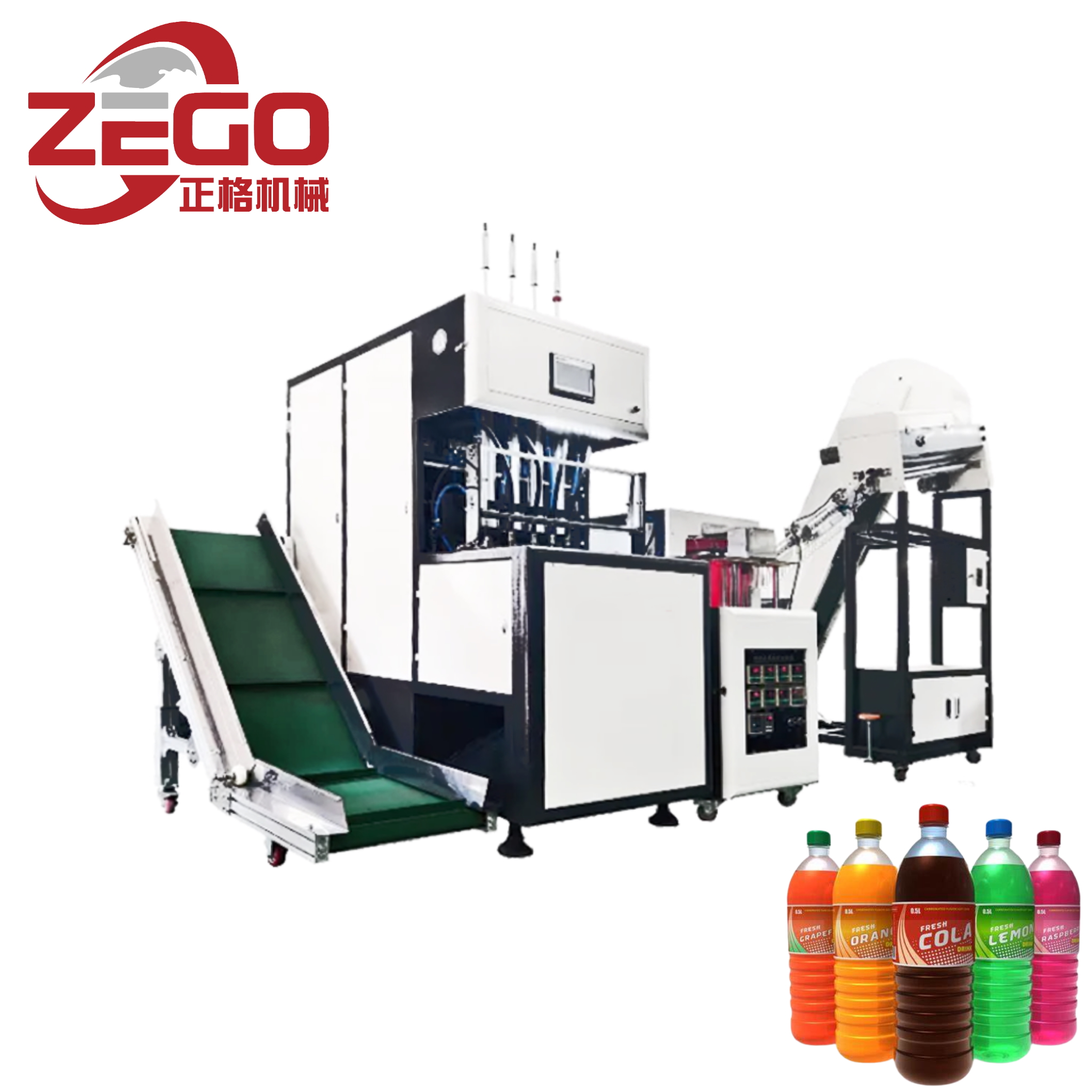 High quality 2300BPH 4 cavity semi automatic bottle blowing machine for 2L bottle 
