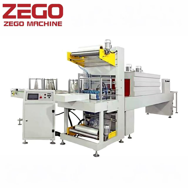 Water Beverage Oil Bottle Shrink Wrapping Production Automatic Shrink Packer Line