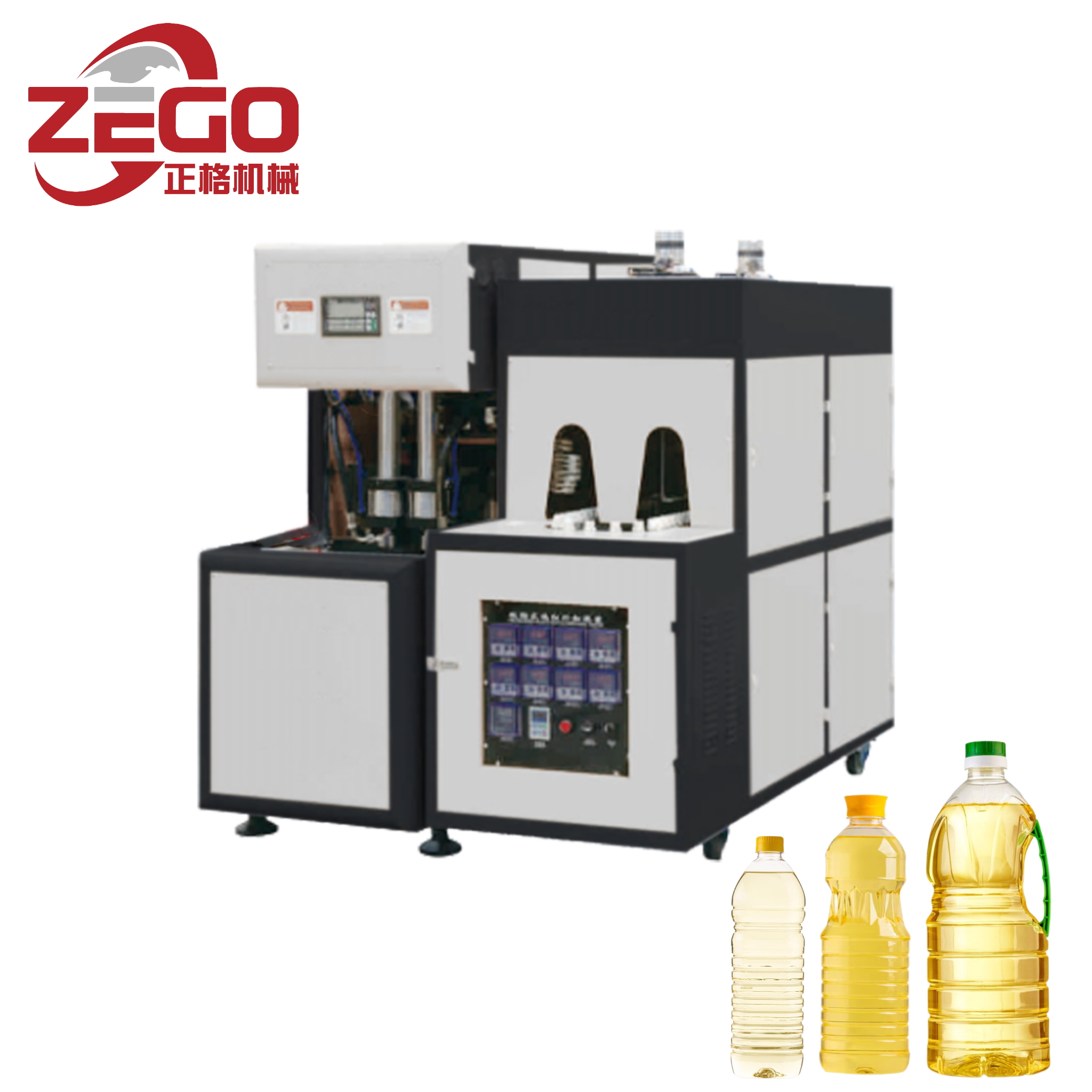 Easy operate 800-1000BPH 2cavity semi automatic bottle blowing machine for 5L bottle 