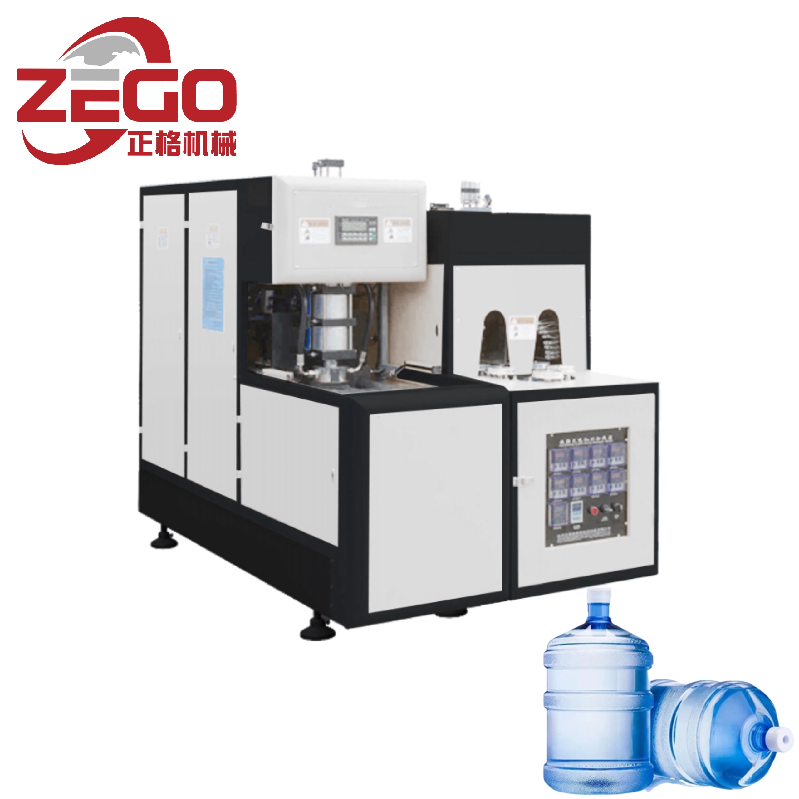 Precise 100BPH 5-Gallon Semi-Automatic PET Bottle Blow Molding Machine Plc Controlled Bottle Making Machine