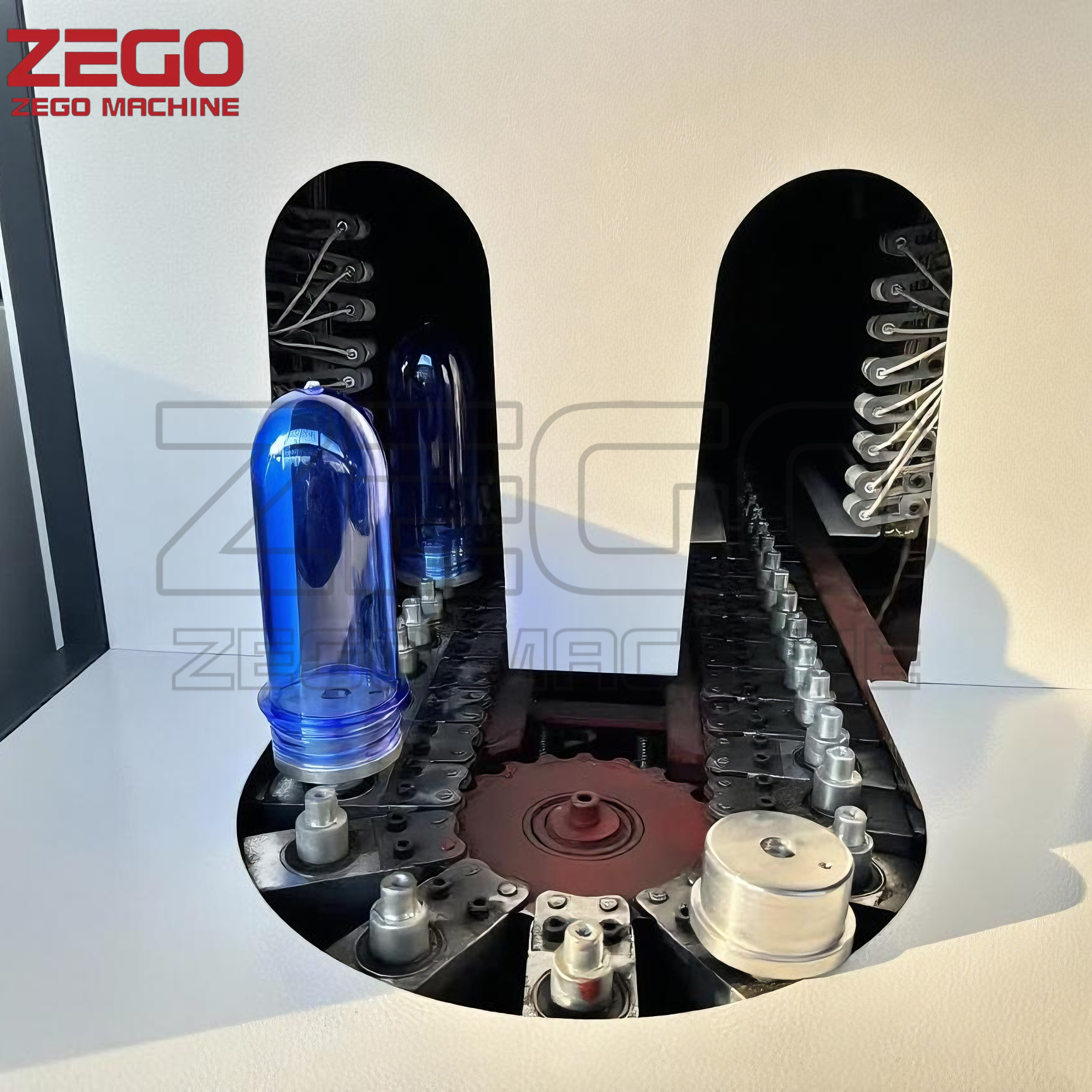 Easy operate 800-1000BPH 2cavity semi automatic bottle blowing machine for 5L bottle 