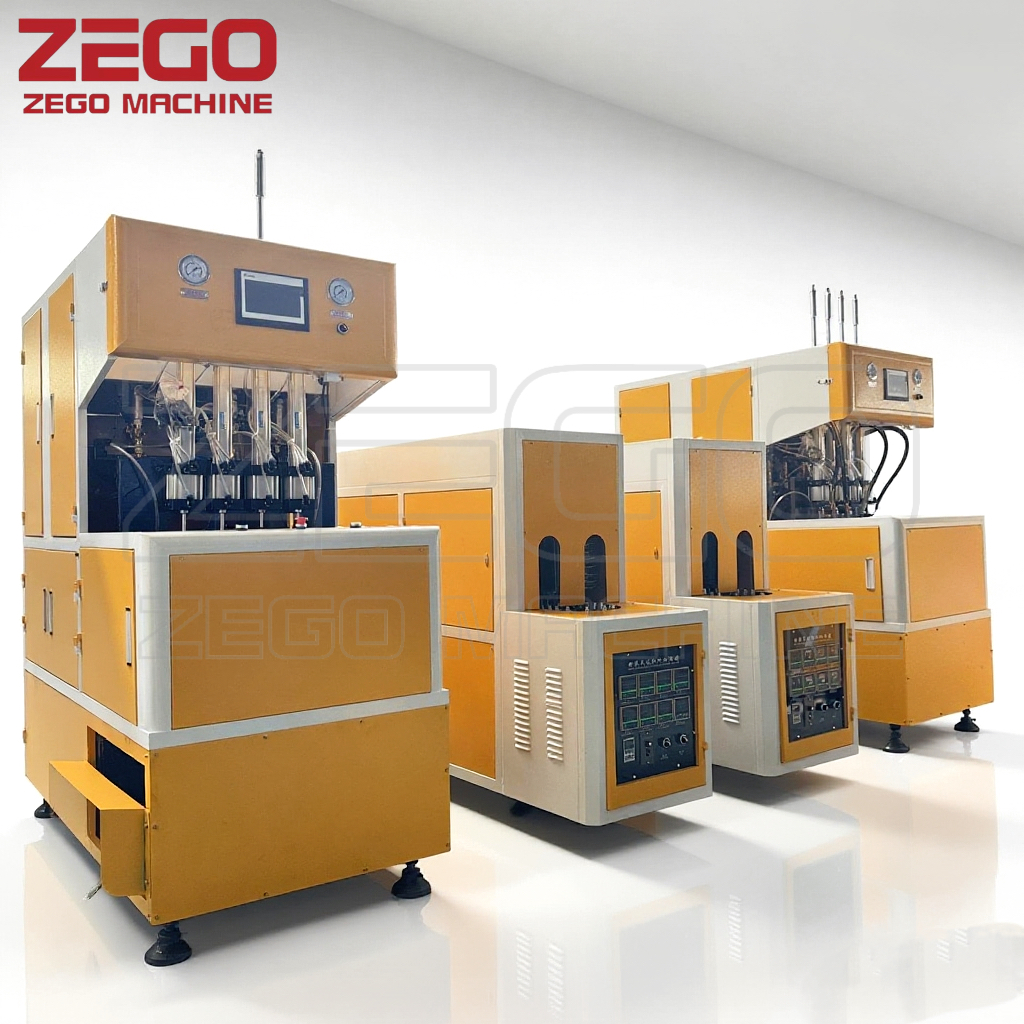 High quality 2000BPH 4 cavity semi automatic bottle blowing machine for 2L bottle 