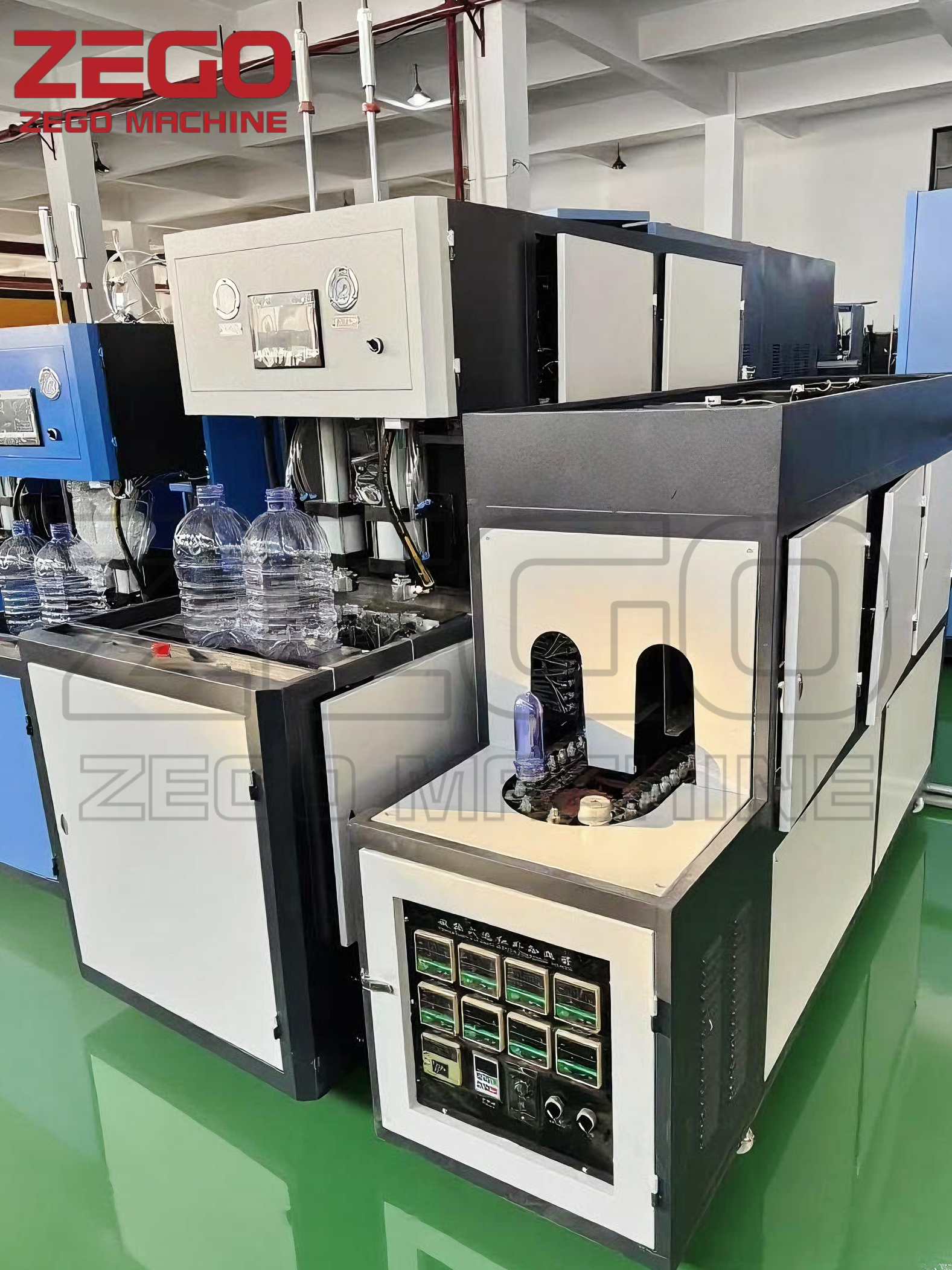 Easy operate 800-1000BPH 2cavity semi automatic bottle blowing machine for 5L bottle 