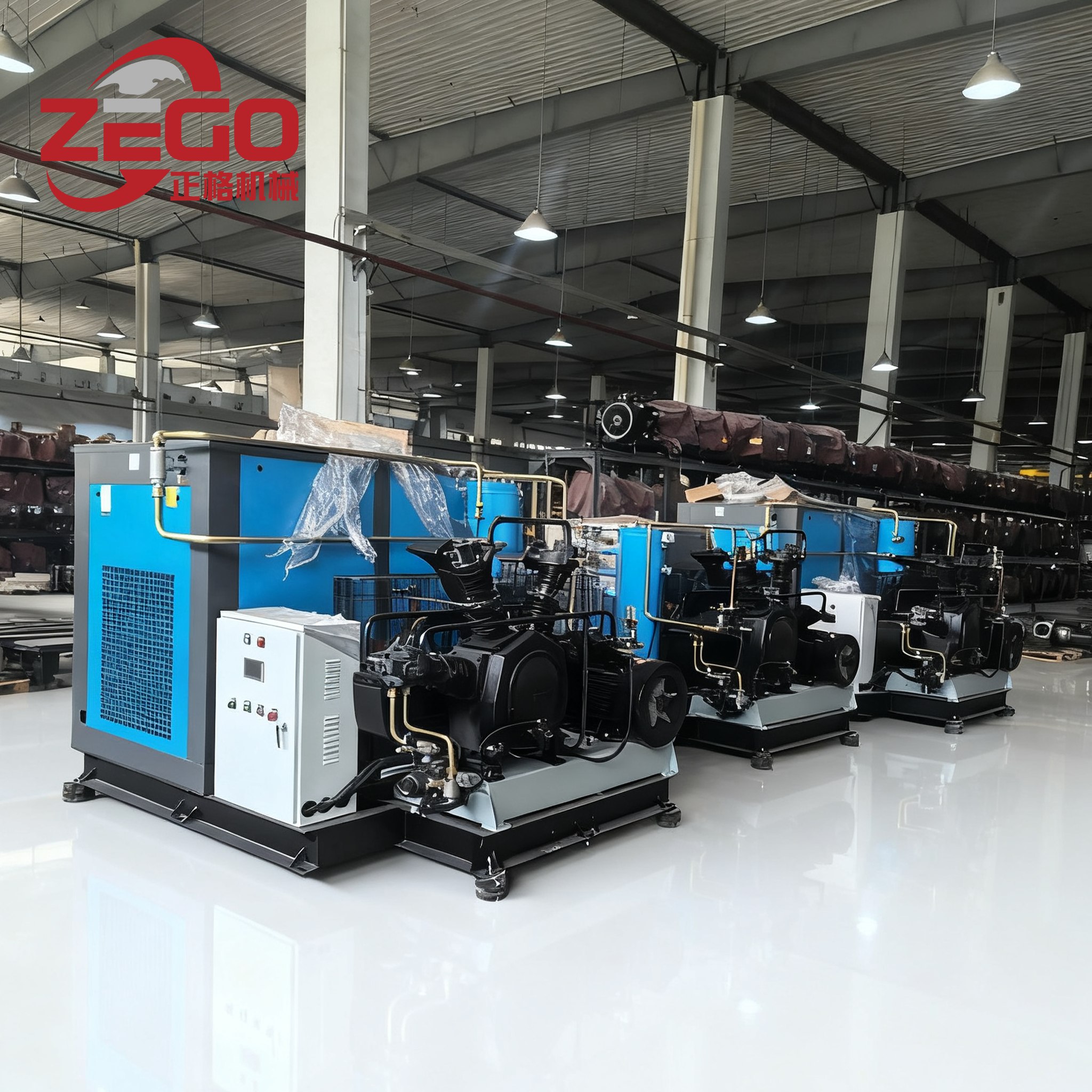 Industrial Screw Type Air Compressor Inverter 15KW 20 HP 70CFM High Efficiency Rotary Air Compressor Machine