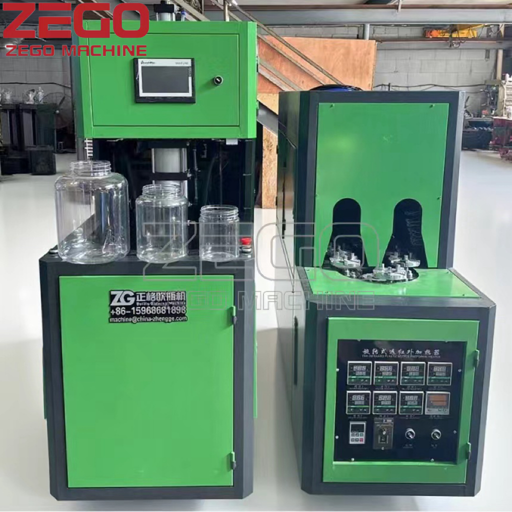 Easy Operating Semi Automatic Plastic Bottles Making Machines Pet Bottle Blowing Machine of Jar bottle Price