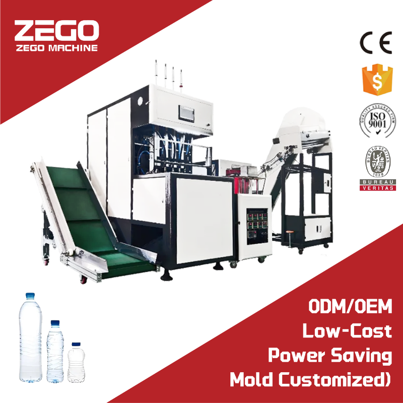 Preform Loading Automatic 4 Cavity Semi Automatic PET Bottle Blowing Machine, Plastic Bottle Making Blow Moulding Machine