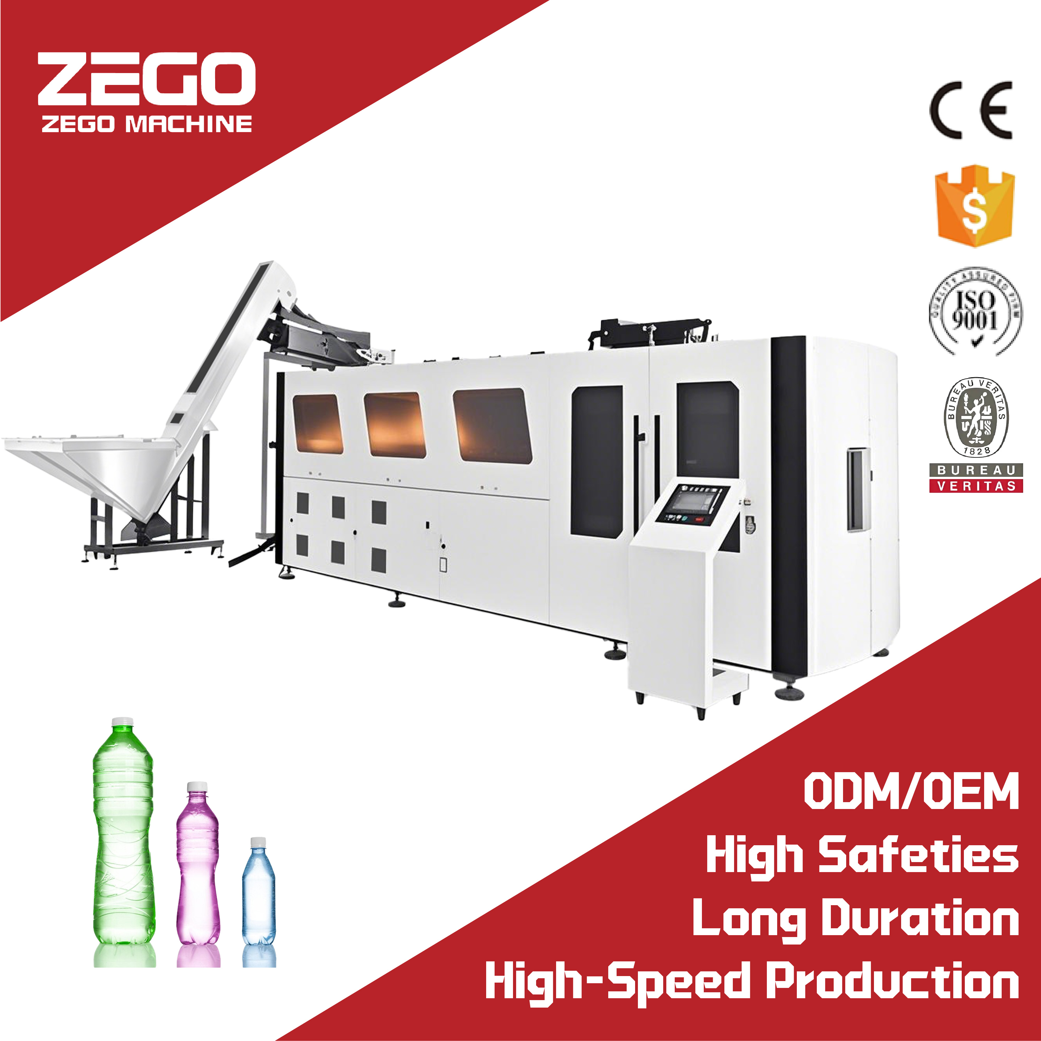 Blow Molding Machine ZG9000 High Speed Bottle Blowing Machine (9cavity 11000bph) Drinking Water Bottle Production Line